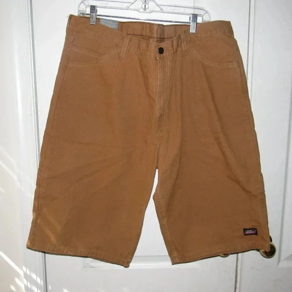 NWT DICKIES Relaxed Fit Dual Tool Pocket Utility Tan Shorts Size 40 (13” inseam)